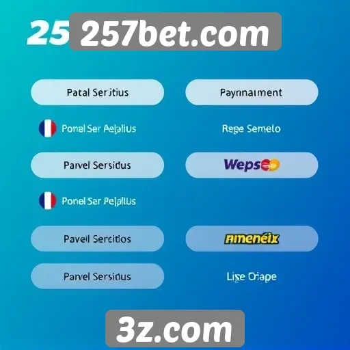 Métodos de pagamento e saque em 257bet